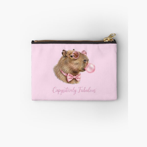 Item preview, Capysitively Fabulous - Cute Pink Coquette Capybara designed and sold by Vibe-Vary.