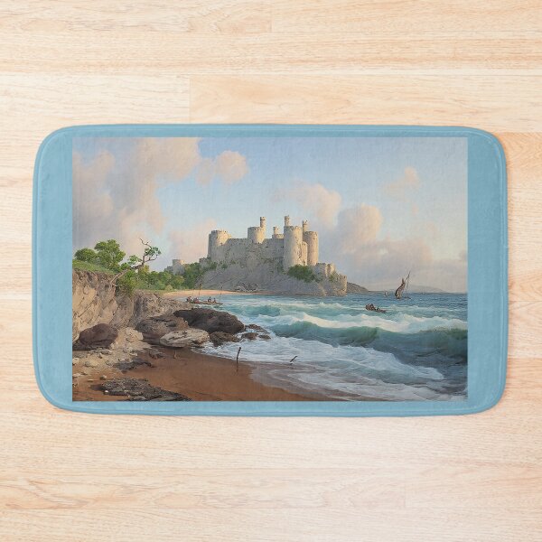 Item preview, Conwy Castle over Coastal Waves - Classical Fine Art Landscape designed and sold by ArtworkNorth.