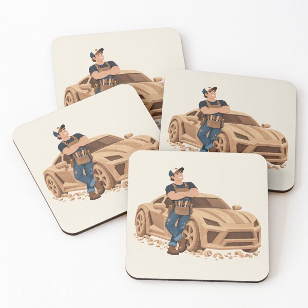 Item preview, Woodworker With a Wooden Car | Funny Woodworking Pun designed and sold by karamram.