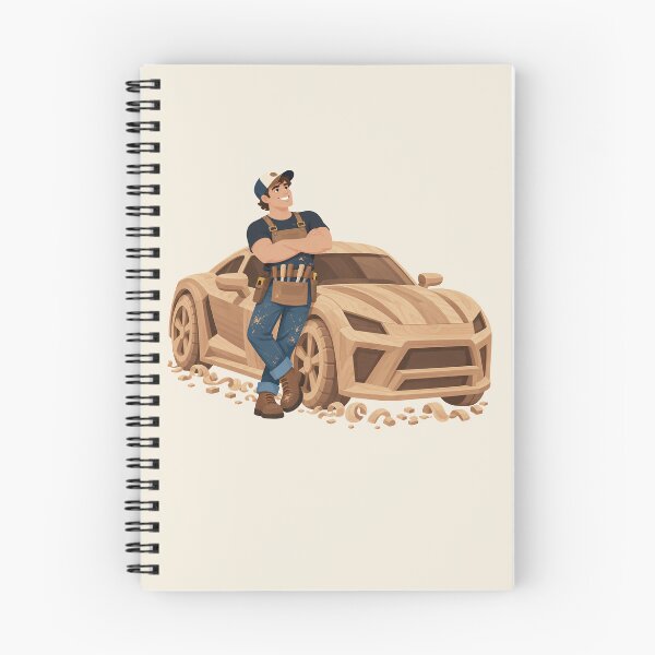 Item preview, Woodworker With a Wooden Car | Funny Woodworking Pun designed and sold by karamram.