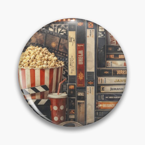 Item preview, Vintage VHS Cassette Stack Cinema Movie Poster designed and sold by Cine8.