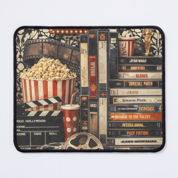 Item preview, Vintage VHS Cassette Stack Cinema Movie Poster designed and sold by Cine8.