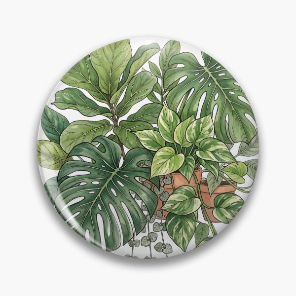 Item preview, Monstera and Pothos Houseplant Botanical Art designed and sold by mindshocker.