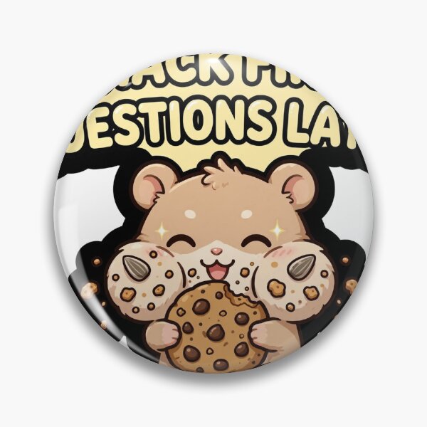 Item preview, Cute Hamster Stuffed Cheeks Hugging Cookie Sticker designed and sold by xiaoxiaochibi.