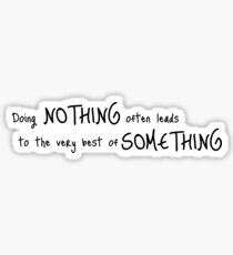 Pooh Something Quote Sticker