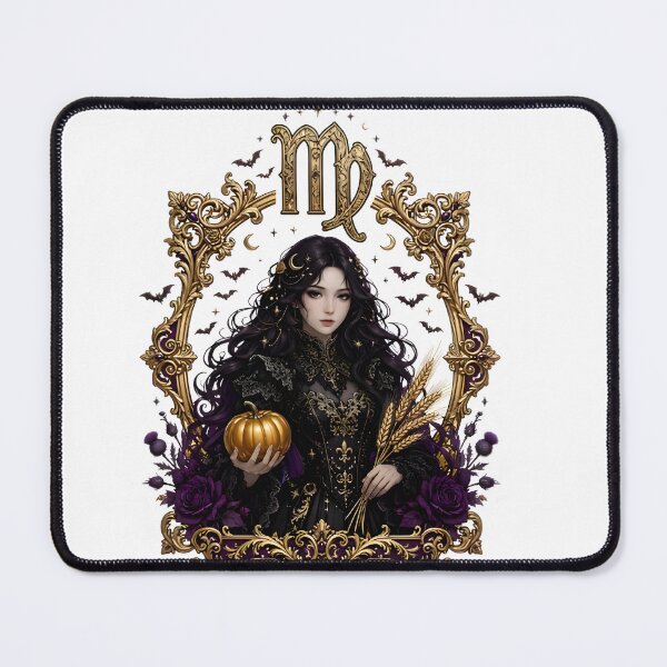 Item preview, Virgo Elegant Gothic Frame Portrait designed and sold by Zodiac Celestial Art.