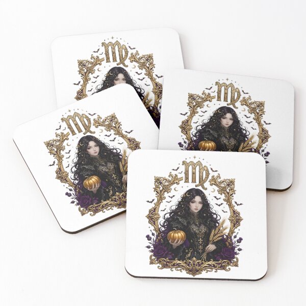 Item preview, Virgo Elegant Gothic Frame Portrait designed and sold by Zodiac Celestial Art.
