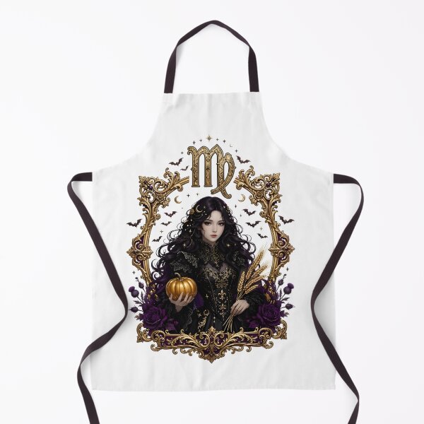 Item preview, Virgo Elegant Gothic Frame Portrait designed and sold by Zodiac Celestial Art.