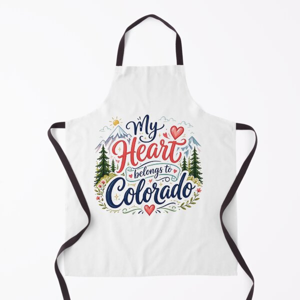 Item preview, My Heart Belongs to Colorado - Cute Souvenir Travelers Gift for Men Women & Kids  designed and sold by Mozaic Clothes.