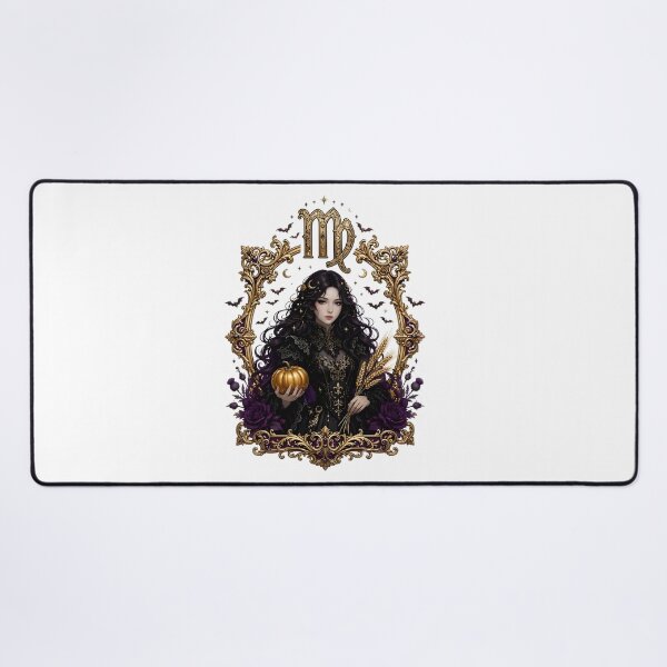 Item preview, Virgo Elegant Gothic Frame Portrait designed and sold by Zodiac Celestial Art.