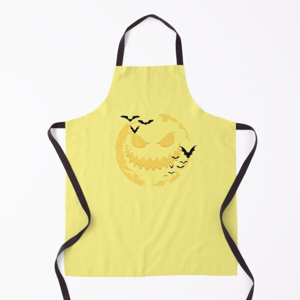 Item preview, Spooky Evil Yellow Moon and Bats Halloween Design designed and sold by SolutionsArt.
