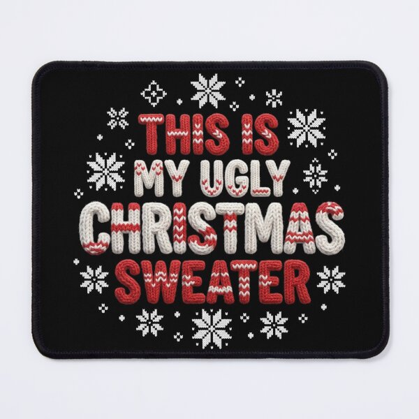 Item preview, This Is My Ugly Christmas Sweater Funny Lazy Xmas designed and sold by TeNovaStudio ⭐⭐⭐⭐⭐.