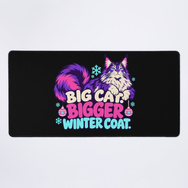 Item preview, Big Cat Bigger Winter Coat Maine Coon Winter Humor designed and sold by DreamLayerStudio.