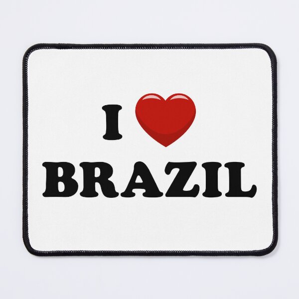 Item preview, I Love Brazil / I Heart Brazil (Black text with red heart) designed and sold by STUDIO-72.