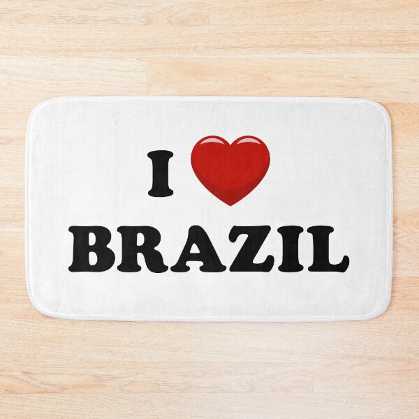 Item preview, I Love Brazil / I Heart Brazil (Black text with red heart) designed and sold by STUDIO-72.