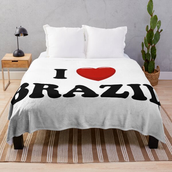 Item preview, I Love Brazil / I Heart Brazil (Black text with red heart) designed and sold by STUDIO-72.
