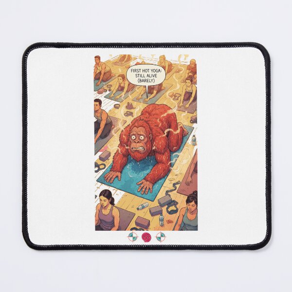 Item preview, First Hot Yoga Still Alive Barely Funny Orangutan Yoga Class T-Shirt designed and sold by Whimsy Trail Co.