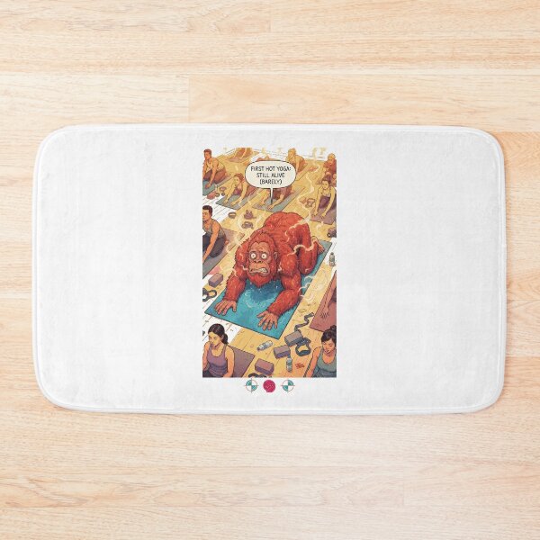 Item preview, First Hot Yoga Still Alive Barely Funny Orangutan Yoga Class T-Shirt designed and sold by Whimsy Trail Co.