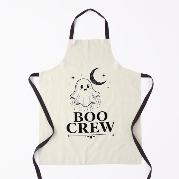 Item preview, Boo Crew Vintage Ghost Crescent Moon Halloween Tee designed and sold by GSideArtStore.