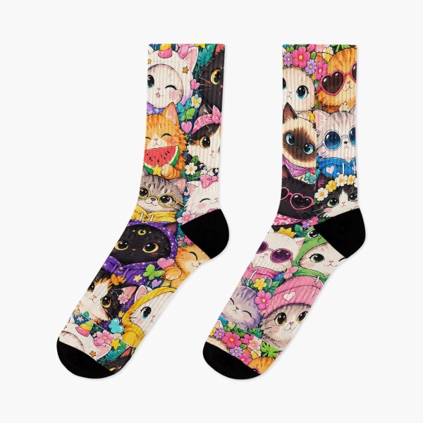 Item preview, Colorful Nordic Tropical Cat Pattern designed and sold by Aramdesing.