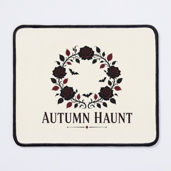 Item preview, Autumn Haunt Gothic Black Rose Wreath With Bats designed and sold by GSideArtStore.