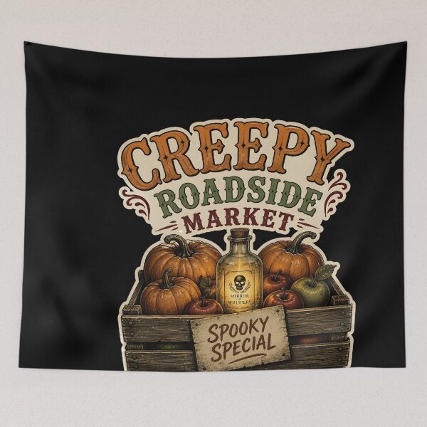 Item preview, Creepy Roadside Market Spooky Fall Farmers Stand Gift designed and sold by LiviuGligoros.
