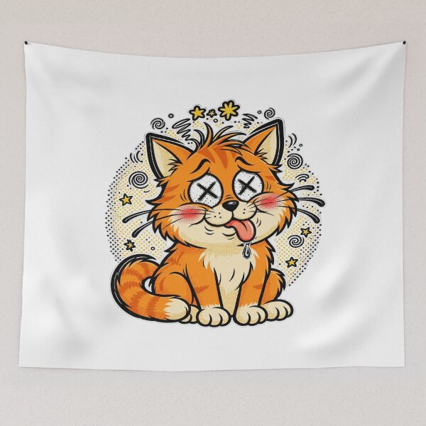 Item preview, Dizzy Orange Cat Funny Shirt designed and sold by MDShop011A.