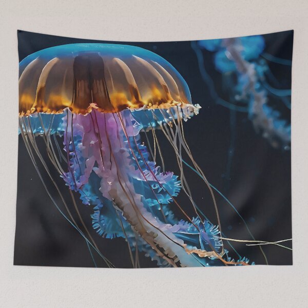 Item preview, Luminous Ocean Jellyfish Art designed and sold by ZahraaStudio.
