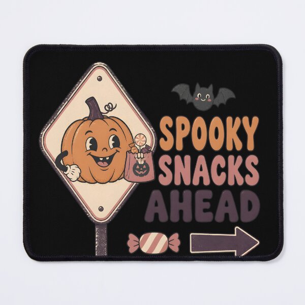 Item preview, Spooky Snacks Ahead Highway Sign Halloween Treat designed and sold by LiviuGligoros.
