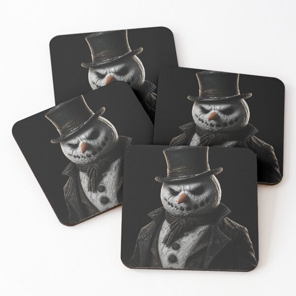 Item preview, Dark Academia Evil Snowman Gothic Christmas designed and sold by LazyDayzCo.