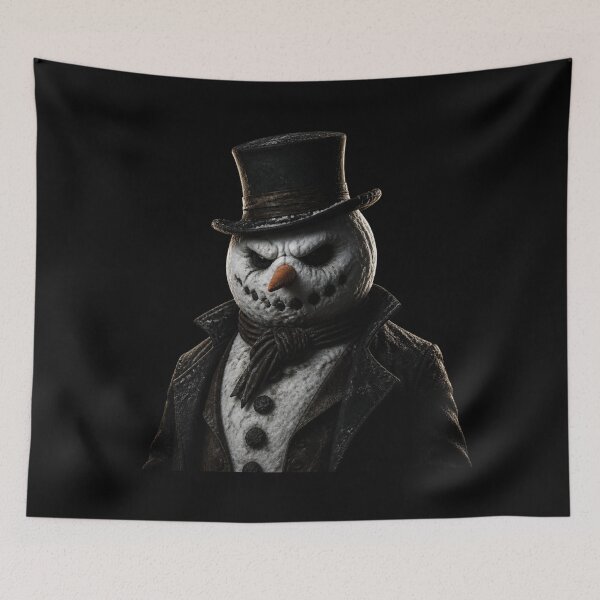 Item preview, Dark Academia Evil Snowman Gothic Christmas designed and sold by LazyDayzCo.