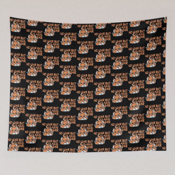 Item preview, No war but class war cat pet middle finger Political designed and sold by shirt-o-mat.