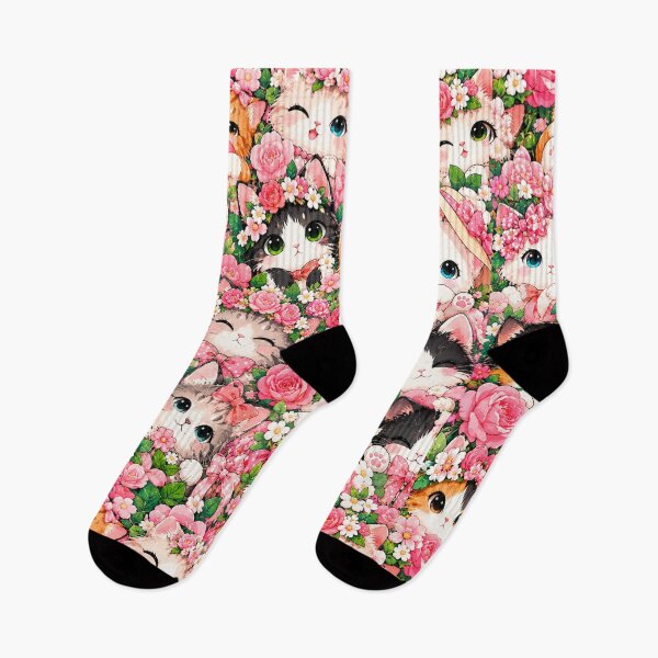 Item preview, Colorful Nordic Tropical Cat Pattern designed and sold by Aramdesing.