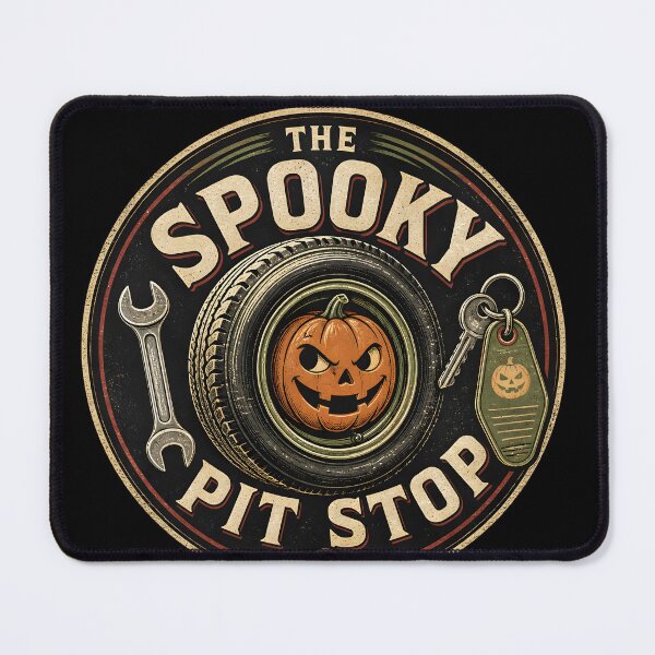 Item preview, Spooky Pit Stop Vintage Highway Roadside designed and sold by LiviuGligoros.