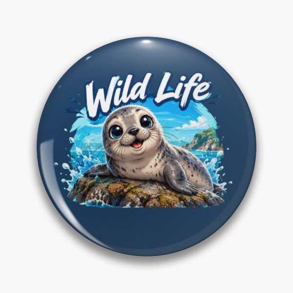 Item preview, Wild Life Ocean Seal - Cute Sea Animal designed and sold by MushArtist.