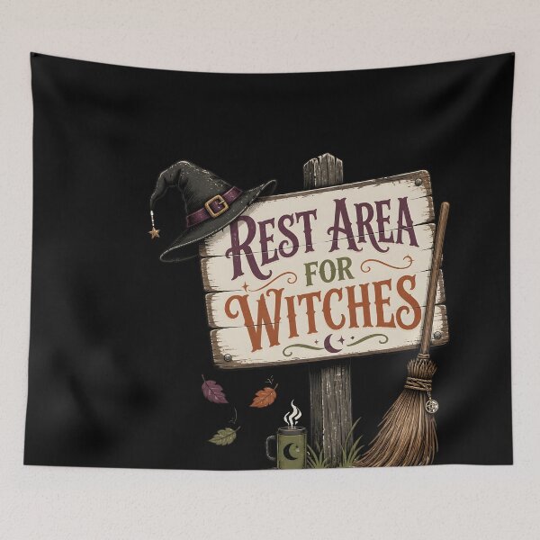 Item preview, Rest Area For Witches Magical Highway Sign Gift designed and sold by LiviuGligoros.