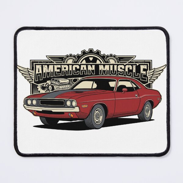 Item preview, American Muscle Car Retro Badge Print designed and sold by AKDesign26.