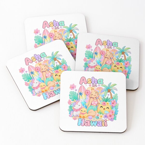 Item preview, Asha Name Gift Kawaii Hawaii Pastel fall designed and sold by TheChalkyFox.
