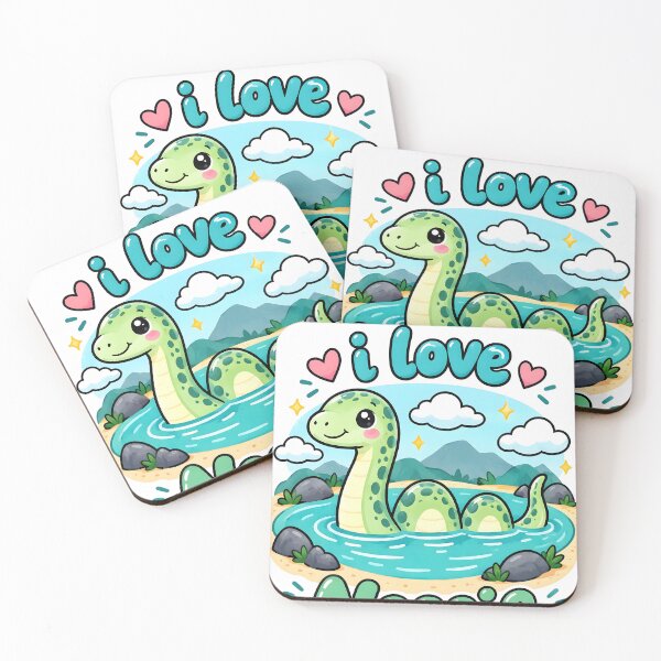 Item preview, Cute Kawaii Loch Ness Monster Art Print  designed and sold by Pure Craft.