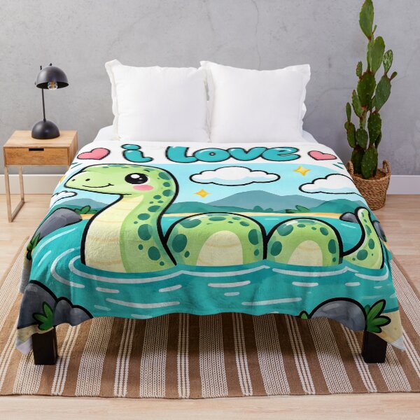 Item preview, Cute Kawaii Loch Ness Monster Art Print  designed and sold by Pure Craft.