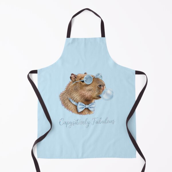 Item preview, Capysitively Fabulous Blue Capybara - Cute Blue Coquette designed and sold by Vibe-Vary.