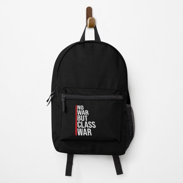 Item preview, No war but class war Political Statement Logo Text designed and sold by shirt-o-mat.