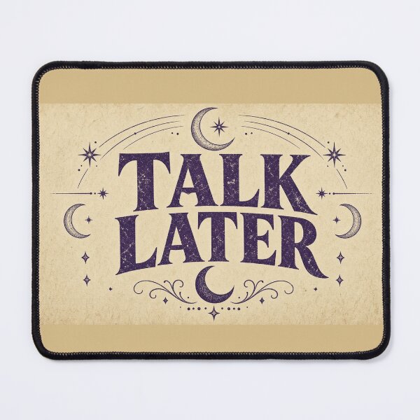 Item preview, Talk Later Vintage Mystical Typography Halloween Tee designed and sold by GSideArtStore.