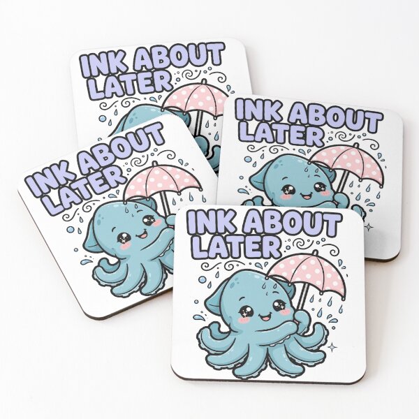 Item preview, Cute Baby Kraken Umbrella Ink About Later Sticker designed and sold by xiaoxiaochibi.