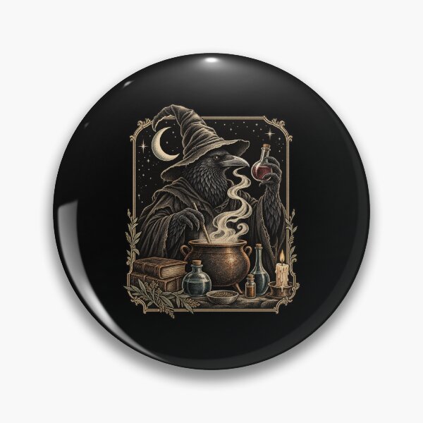 Item preview, Witchy Raven Potion Maker designed and sold by bobcatmarty.