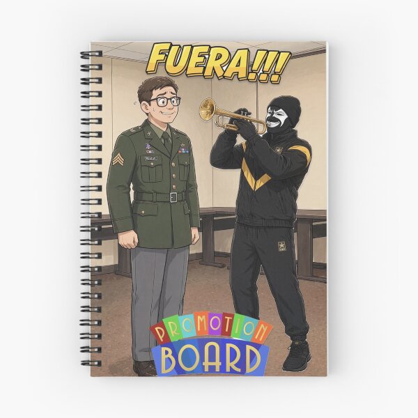 Artikelvorschau, FUERA!!! Beförderungstafel | Lustiges Meme-Design für eine Militärtafel entworfen und verkauft von Aztlán Grunts Co..