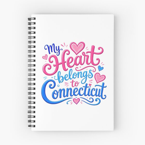 Item preview, My Heart Belongs to Connecticut - Cute Souvenir Travelers Gift for Men Women & Kids  designed and sold by Mozaic Clothes.