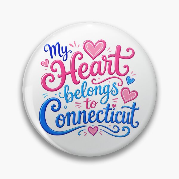 Item preview, My Heart Belongs to Connecticut - Cute Souvenir Travelers Gift for Men Women & Kids  designed and sold by Mozaic Clothes.