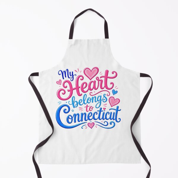 Item preview, My Heart Belongs to Connecticut - Cute Souvenir Travelers Gift for Men Women & Kids  designed and sold by Mozaic Clothes.