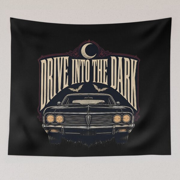 Item preview, Drive Into The Dark Spooky Night Highway Road Trip designed and sold by BernoNickel.